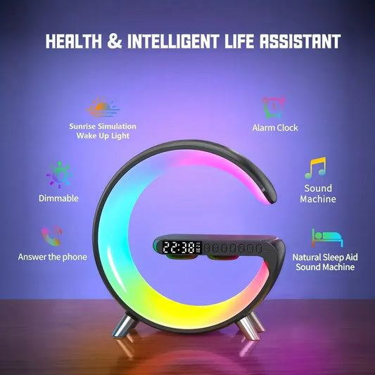 Wireless Charger Stand Alarm Clock